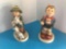 Hummel Figurines, 64 Shepherd' Boy TMK 3 and 16/1 Little Hiker, TMK 3.