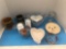 (3) Heart Bowl Set, Shakers, Cups, and Bowls.