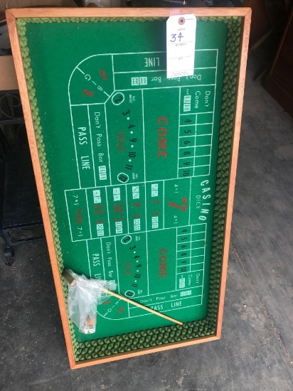 Mini Craps Table