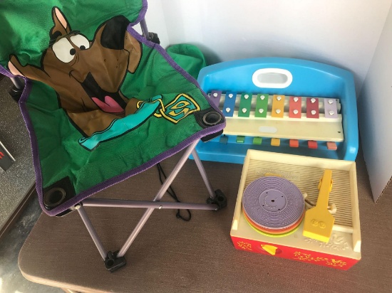 Record Player by Fisher Price and Piano