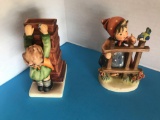 Hummel Figurines, 118 - Little Thrifty (Bank), TMK 3, and 203/1 Signs of Spring, TMK 5