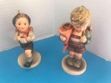 Hummel Figurines, 82 /0 School Boy, TMK 3 and 80 Little Scholar, TMK 3.