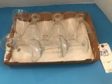 Water and Wine Glasses.