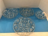 Serving Platters and Bowls - American Pressed Glass