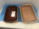 (2) Baking Dishes with Serving Baskets.