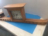 Mantle Clock, Quartz with Shelf.