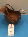 Copper Pail with Delft Handles