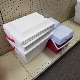 ASST RUBBERMAID & FOAM COOLERS