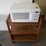EMERSON MICROWAVE AND CART
