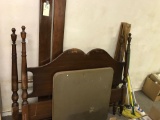 ASST WOOD BED FRAME AND CLEANING UTENSILS