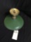 GREEN ENAMEL OUTDOOR LIGHT FIXTURE