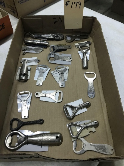 ASST BOTTLE OPENERS inc. OLD VIENNA LEISY BEER BUCKEYE BEER