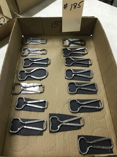 ASST BOTTLE OPENERS inc. FAYGO FISHER BEER GOLD SHIELD BEER