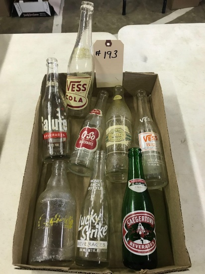 ASST BEVERAGE BOTTLES inc. VESS O-SO SALUTE