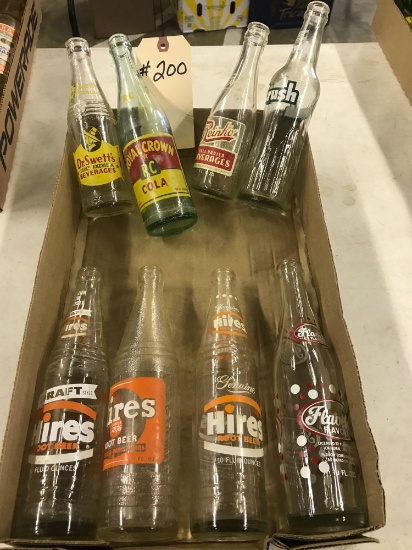 ASST BEVERAGE BOTTLES inc. ROYAL CROWN COLA DR SWETTS