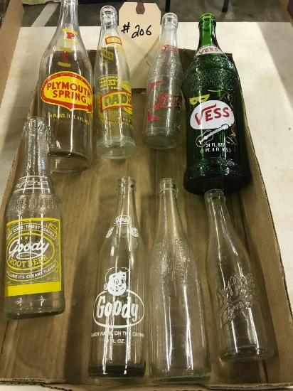 ASST BEVERAGE BOTTLES inc. PLYMOUTH SPRING VESS GOODY