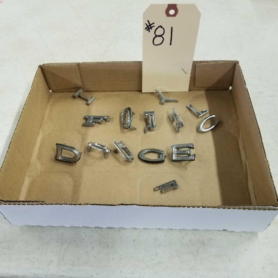 ASST DODGE & FORD LETTERS