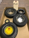 ASST ASHTRAYS inc. TIRE COMPASS SHAMROCK GOODYEAR WINSTON & MONTGOMERY WARDS