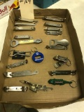 ASST BOTTLE OPENERS inc. BUDWEISER ROLLING ROCK BILTMORE HOTEL