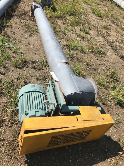 12'' x 13' auger and tubing w/ 7.5hp 3-phase motor
