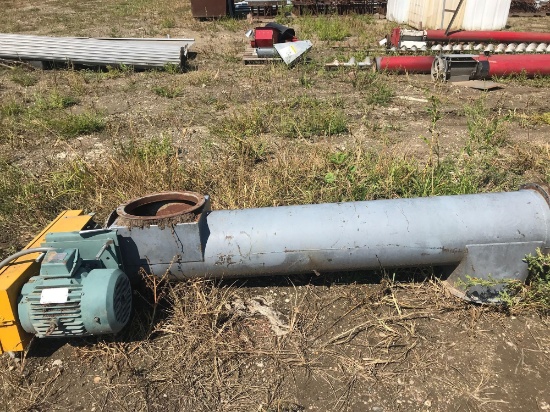 14'' x 7' tubing and auger w/ 7.5hp 3-phase motor