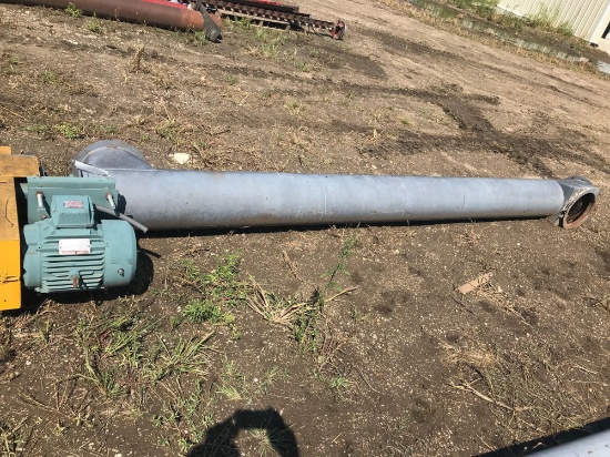 12'' x 13' tubing and auger w/ 7.5hp 3-phase motor