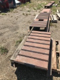23'' wide iron constructed platform. Utilized for drive over w/ in floor auger placement.