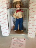 Shirley Temple doll w/ box and stand 