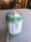 8'' tall Limoges China cracker jar with lid, hand painted (excellent).