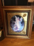 The Guardian Angel picture with really nice oak frame and gold trim.