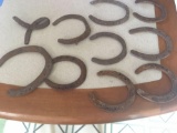 Old horse shoes.