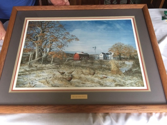 Pheasants Forever print, "The Old Home Place"