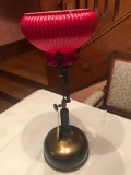 22'' Coleman gas lamp with red shade