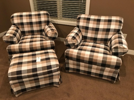 Lexington Furniture Industries World of Bob Timberlake, 2 matching cloth occasional chairs and 1