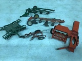 ASSORTMENT METAL IMPLEMENTS PLOWS DISK SQUARE BALER 1/16 scale