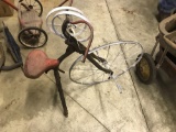 VINTAGE OPEN SPOKE TRICYCLE REPAIRABLE