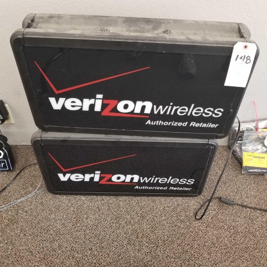 Verizon wireless box sign