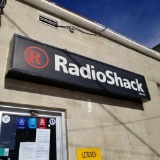 Wall mount Radioshack sign Exterior Lighted