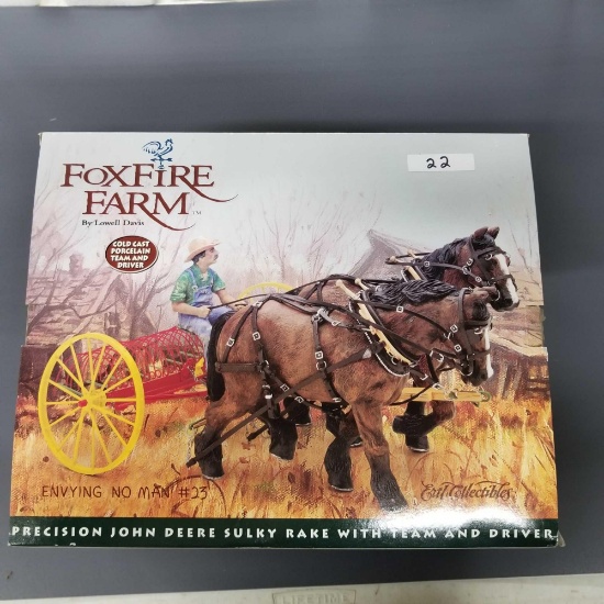 FOXFIRE FARM PRECISION "SULKY RAKE WITH TEAM"