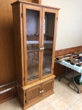 8 Place Glass Front Gun Cabinet