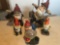 Variety of garden gnomes/dwarves