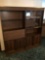 31'' x 67'' x 12'' dropleaf bookcase and 31'' x 67'' x 12'' sliding glass door matching