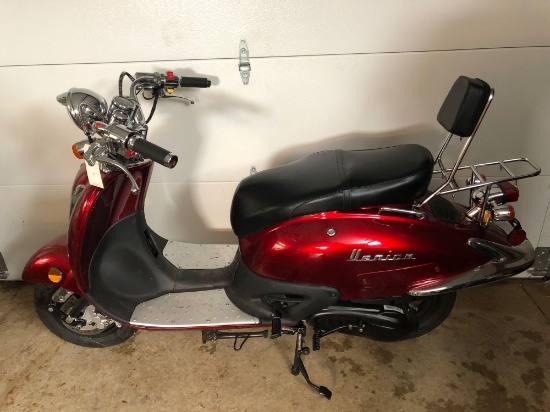 Brand New! (no miles!) 2012 Venice scooter, SN: LHJILKBR4CB700155, Color: Maroon, w/ Auxiliary and