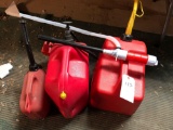 6gal gas container and (2) smaller gas containers, NO SHIPPING!