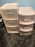 Stackable plastic pull out storage containers