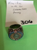 Men's ring with 1901 Indian head penny