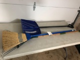 plastic snow scoop, leaf rake and broom, NO SHIPPING!