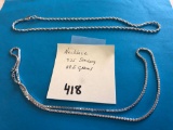 28.5 g 925 Sterling necklace