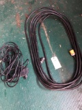 approx. 25+' of 13/2 600Volt 110 extension cord plus large tote