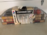 NEW Croquet set in metal container
